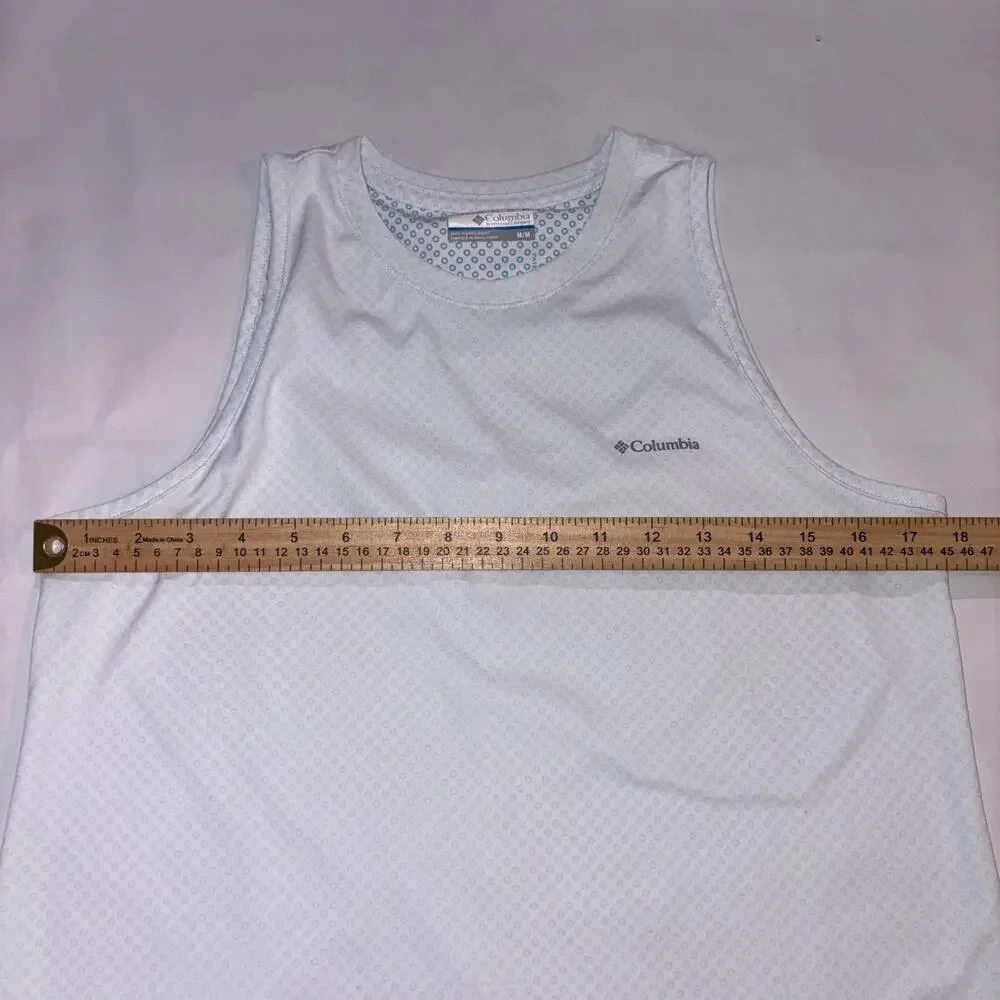 Columbia Activewear Performance Bogata Bay Technical White Tank Top M - Picture 6 of 9